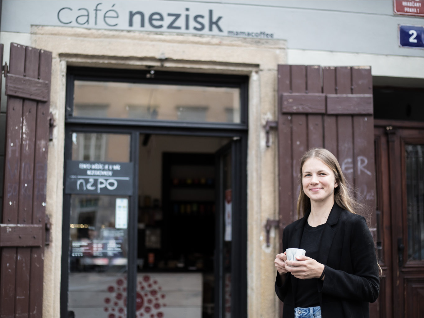 Zuzana Palková, manager of Café Nezisk