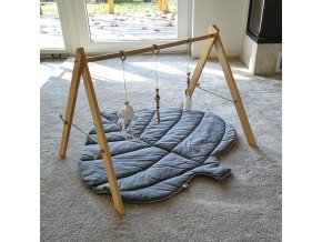 Baby hrazdička + šedá hrací podložka