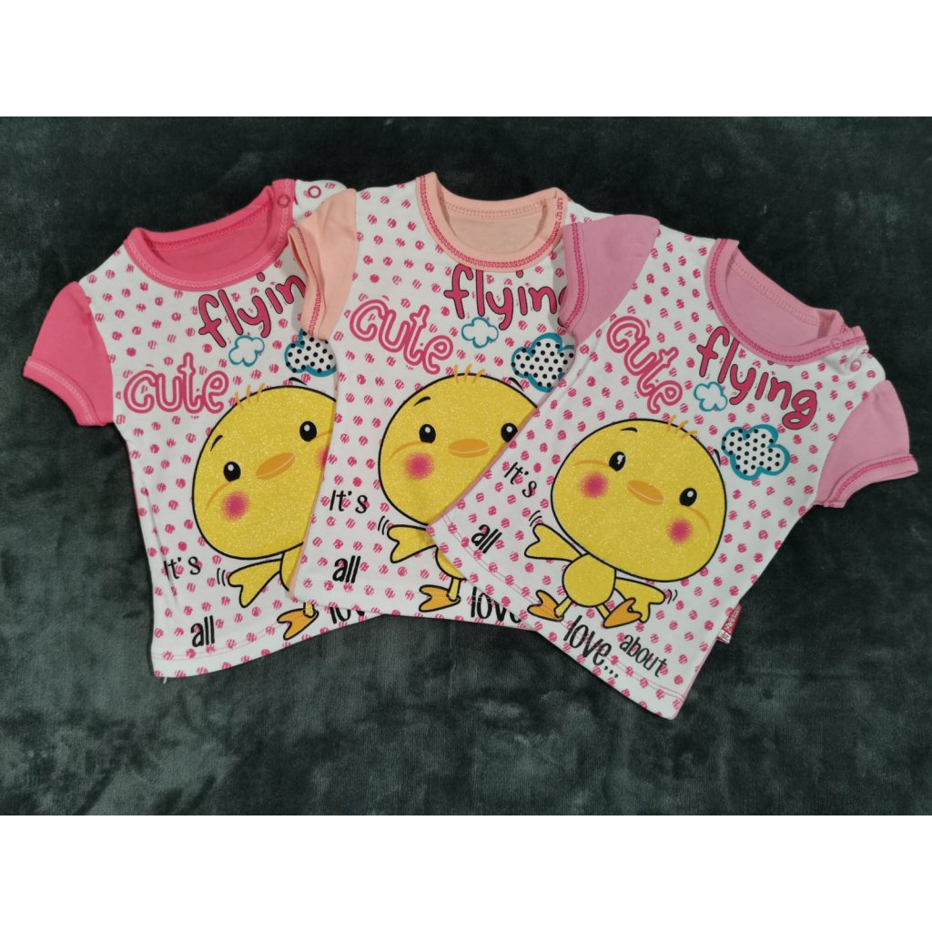 Tričko pro miminko Pabbuc Cute Flying růžové