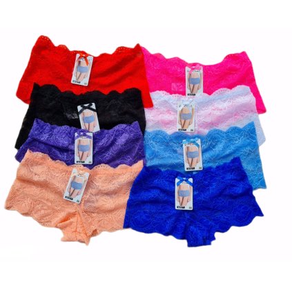3pack dámské nohavičkové kalhotky 31840 - mix barev