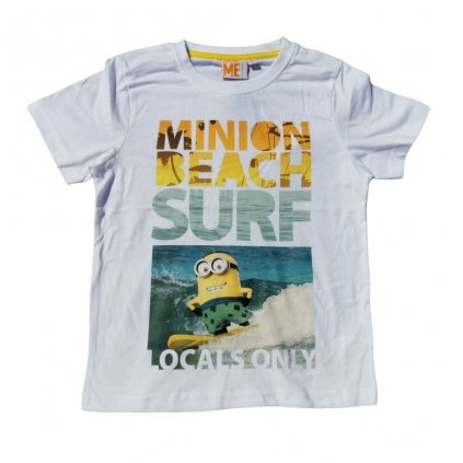 Unisex Tričko Mimoni - bílé Beach