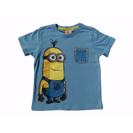 Unisex Tričko Mimoni - světle modré