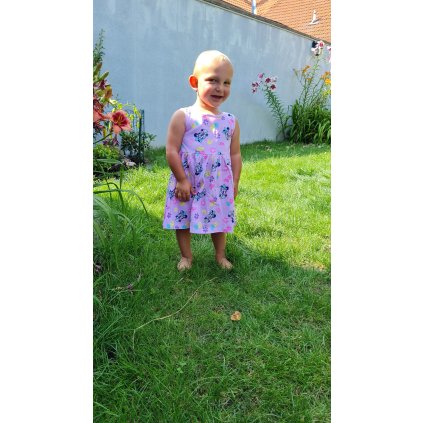Dívčí šatičky Minnie Mouse 2566466 - růžové