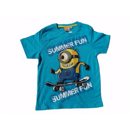 Unisex Tričko Mimoni - tyrkysová summer fun