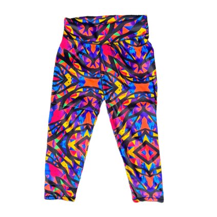 Dámské 3/4 legíny C-L803 - barevné (Velikost L/XL)