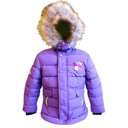 Dívčí zimní bunda - Wolf B2868 - fialová