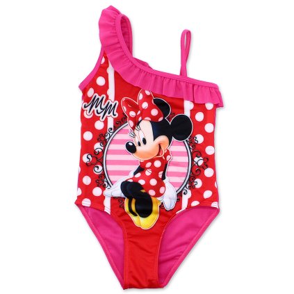 Plavky jednodílné Minnie swim 64 tmavě růžové
