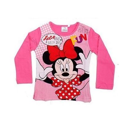 Tričko s dlouhým rukávem Minnie Mouse 961-177 světle růžové