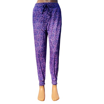 Dámské volné kalhoty D13 - fialové (Velikost XL/XXL)