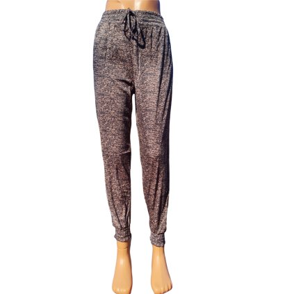 Dámské volné kalhoty D13 - hnědé (Velikost XL/XXL)
