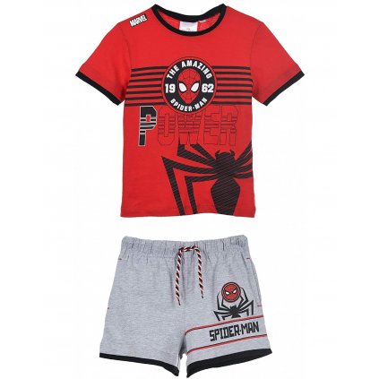 completo due pezzi cotone spiderman