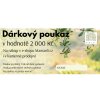 Dárkový poukaz v hodnotě 2 000 Kč
