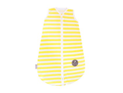 Natulino extra tenký letní dětský spací pytel, YELLOW STRIPES / MINT, 1vrstvý, M (6 - 12 měsíců)