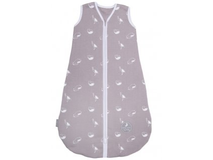 Natulino extra tenký letní spací pytel pro miminka, ANIMALS GREY / WHITE, 1vrstvý, N (0 - 3 měsíce)