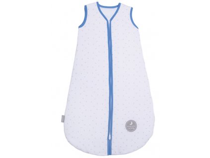 Natulino extra tenký letní dětský spací pytel, WHITE GREY LEAVES / NAVY, 1vrstvý, S (0 - 6 měsíců)