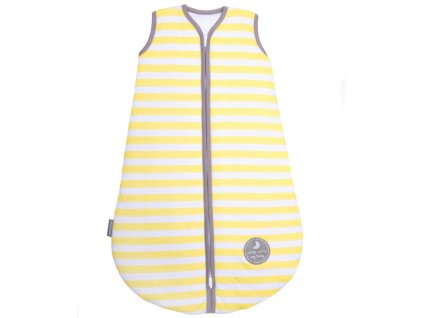 Natulino dětský spací pytel pro miminko, YELLOW STRIPES / WARM GREY, 2vrstvý, N (0 - 3 měsíce)