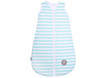 Zimní spací pytel pro miminko, MINT STRIPES / WHITE, 3vrstvý, L (12 - 18 měsíců), Zateplený