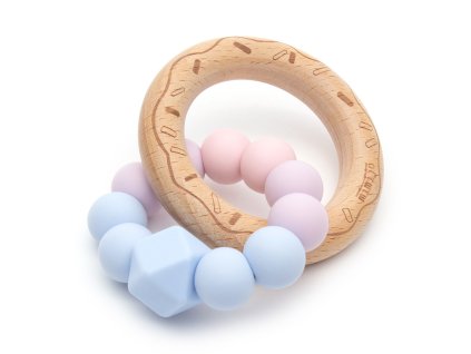 Mimijo silikonové kousátko Něha donut