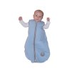 Natulino letní spací pytel pro miminko, NATURAL BLUE / WARM GREY, 1vrstvý, N (0 - 3 měsíce)