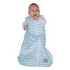Spací pytel pro miminko jaro/podzim, velikost S, MINT STRIPES / WHITE