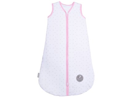 2547 natulino detsky zimni spaci pytel pro miminko natural white grey little leaves pink 3vrstvy m 6 12 mesicu zatepleny