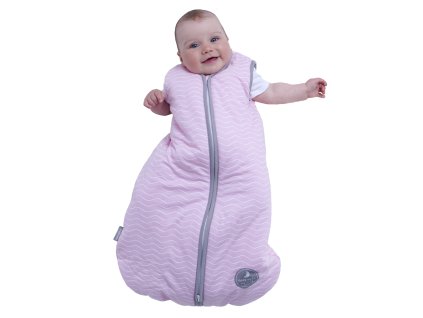 2535 natulino detsky zimni spaci pytel pro miminko natural pink white waves warm grey 3vrstvy n 0 3 mesice