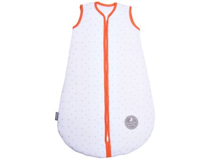 2583 natulino detsky zimni spaci pytel pro miminko natural white little grey leaves orange 3vrstvy n 0 3mesice