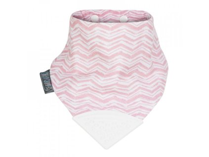 Mušelínový slintáčik s hryzátkom ROSY DAYS NECKERCHEW