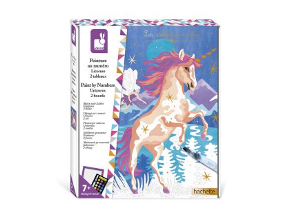 pintura por numeros unicornos