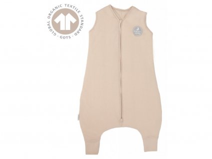 Zimní spací pytel s nohavicemi, velikost M (6-12m+), NATURALS BEIGE, GOTS