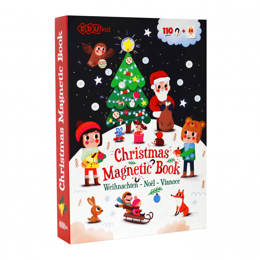 Tooky Toys Magnetická kniha Vianoce - Christmas Magnetic Book