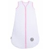 2265 natulino detsky spaci pytel pro miminko natural white grey little leaves pink 2vrstvy n 0 3 mesice