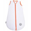 2487 natulino detsky zimni spaci pytel pro miminko natural white grey waves orange 3vrstvy n 0 3 mesice