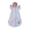 2271 natulino detsky spaci pytel pro miminko natural white little grey leaves mint 2vrstvy m 6 12 mesicu