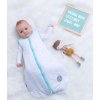 1986 1 natulino detsky letni spaci pytel pro miminko natural white little grey leaves mint 1vrstvy s 0 6 mesicu