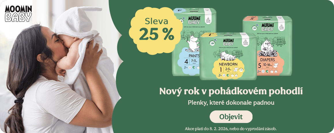 Sleva 25 % na plenky Moomin Baby