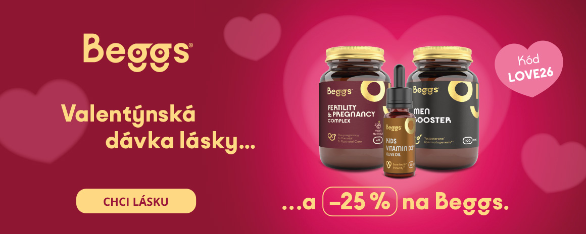 Valentýnská sleva 25 % na Beggs s kódem LOVE25
