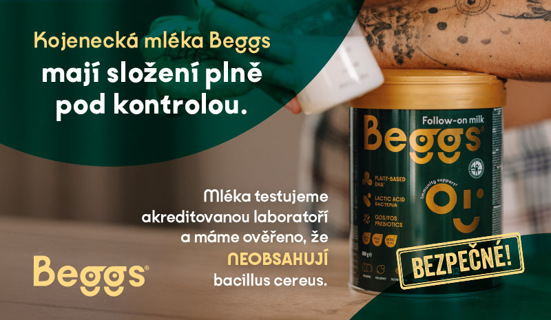 Informace k bezpečnosti kojeneckých mlék Beggs