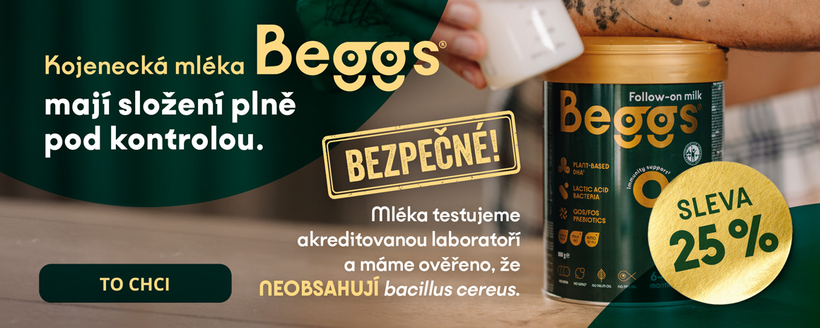 Kojenecká mléka Beggs se slevou 25%