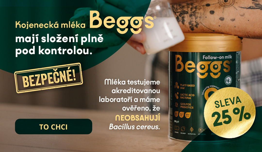 Kojenecká mléka Beggs se slevou 25%
