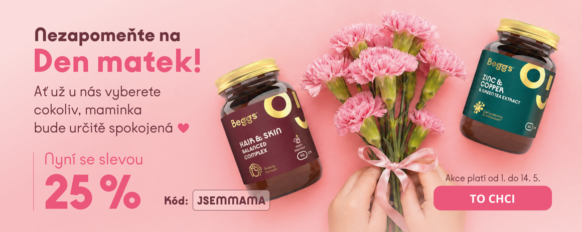 Pro všechny úžasné mámy! 25% sleva s kódem JSEMMAMA