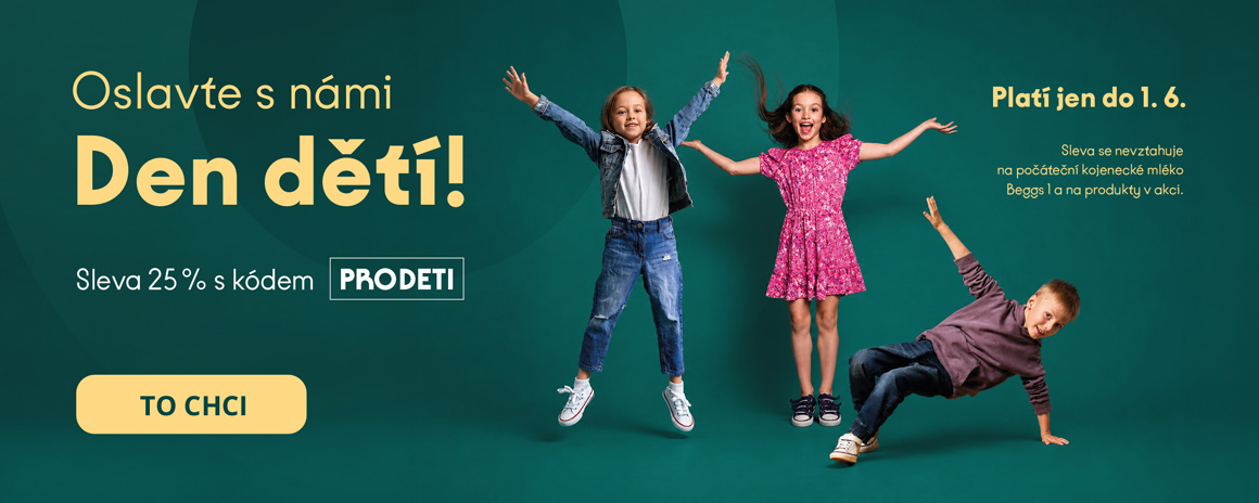 Oslavte s námi Den dětí! Sleva 25 % s kódem PRODETI