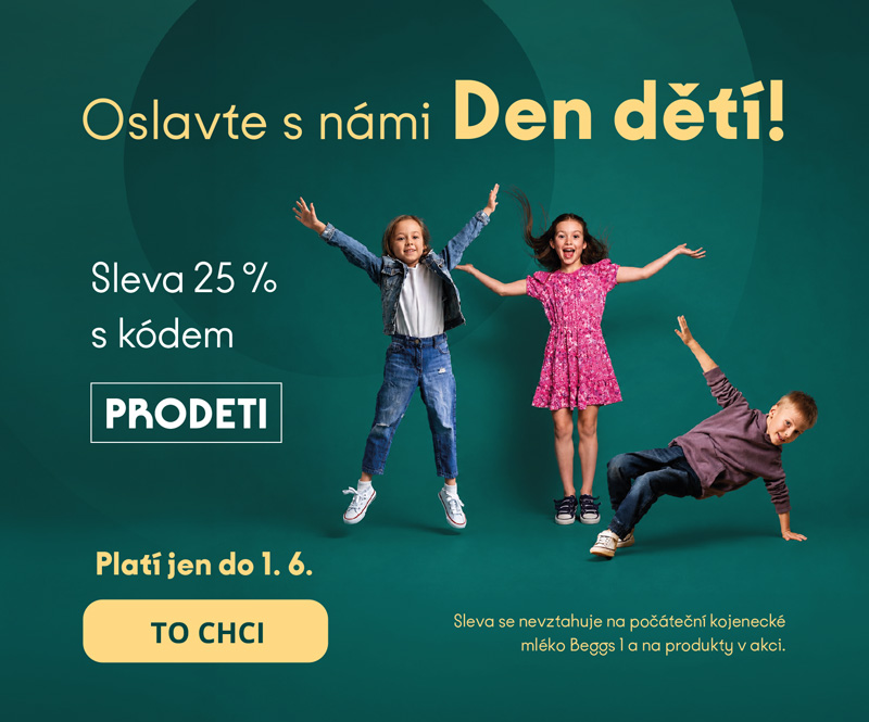 Oslavte s námi Den dětí! Sleva 25 % s kódem PRODETI