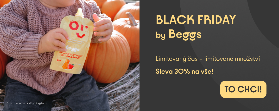 BLACK FRIDAY prémiová dětská výživa Beggs – sleva na vše 30 %