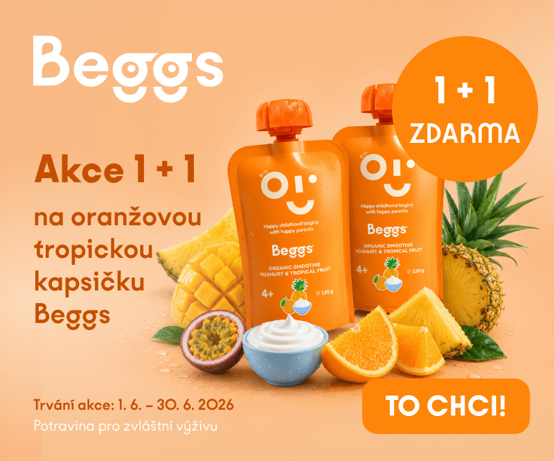 Beggs BIO Smoothie s jogurtem a tropickým ovocem 1+1 zdarma