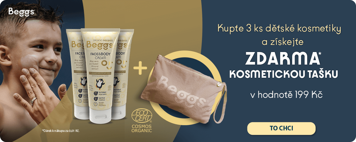 Kupte 3 ks dětské kosmetiky Beggs a získejte dárek