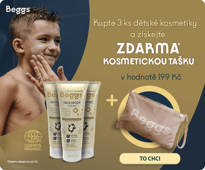 Kupte 3 ks dětské kosmetiky Beggs a získejte dárek