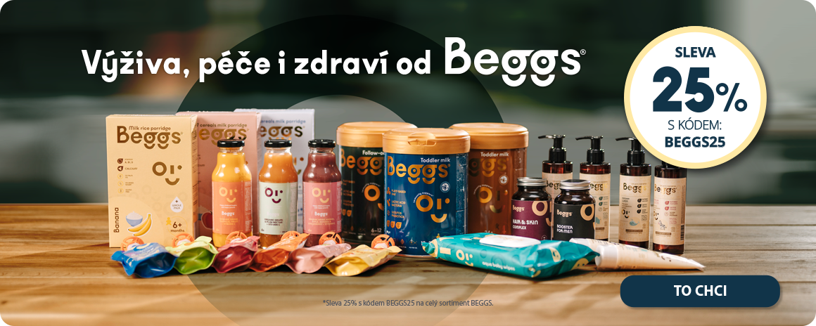 Beggs teď o 25 % levněji s kódem BEGGS25!