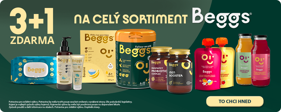 3+1 zdarma na vše od Beggs!