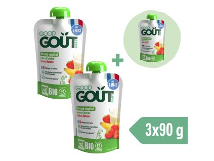 11368 8 2 1 zdarma good gout bio ovesny dezert s jahodou a bananem 90 g